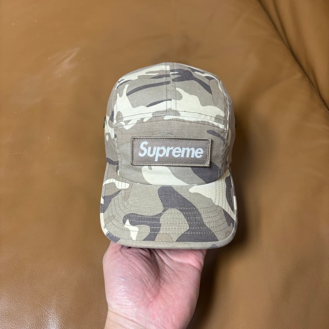 슈프림 캠프캡 모자 박스로고 23ss 밀리터리 카모 스톤 상품이미지3