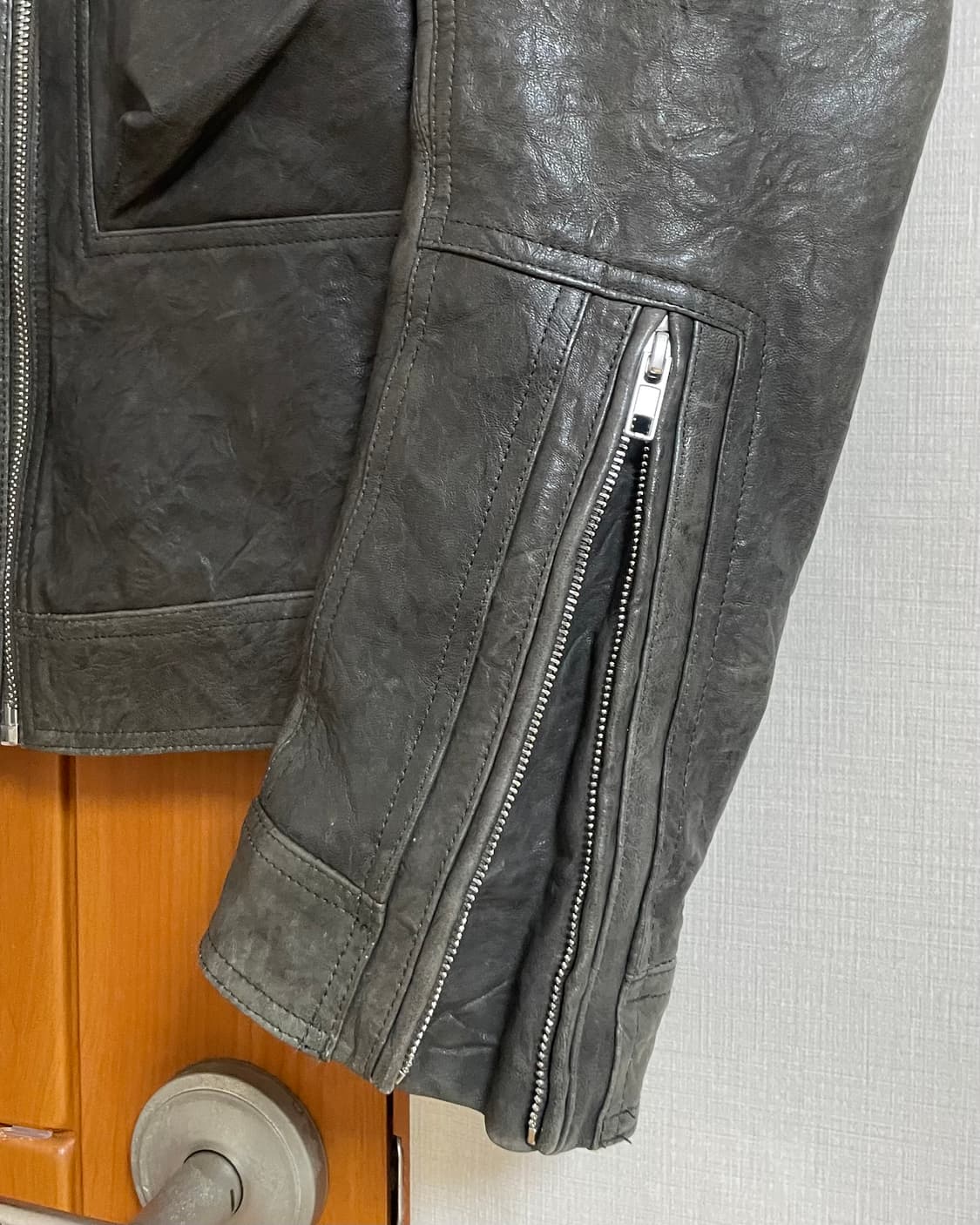 Rick Owens 릭오웬스 인타르시아 카고 레더 자켓 RU16S 상품이미지3