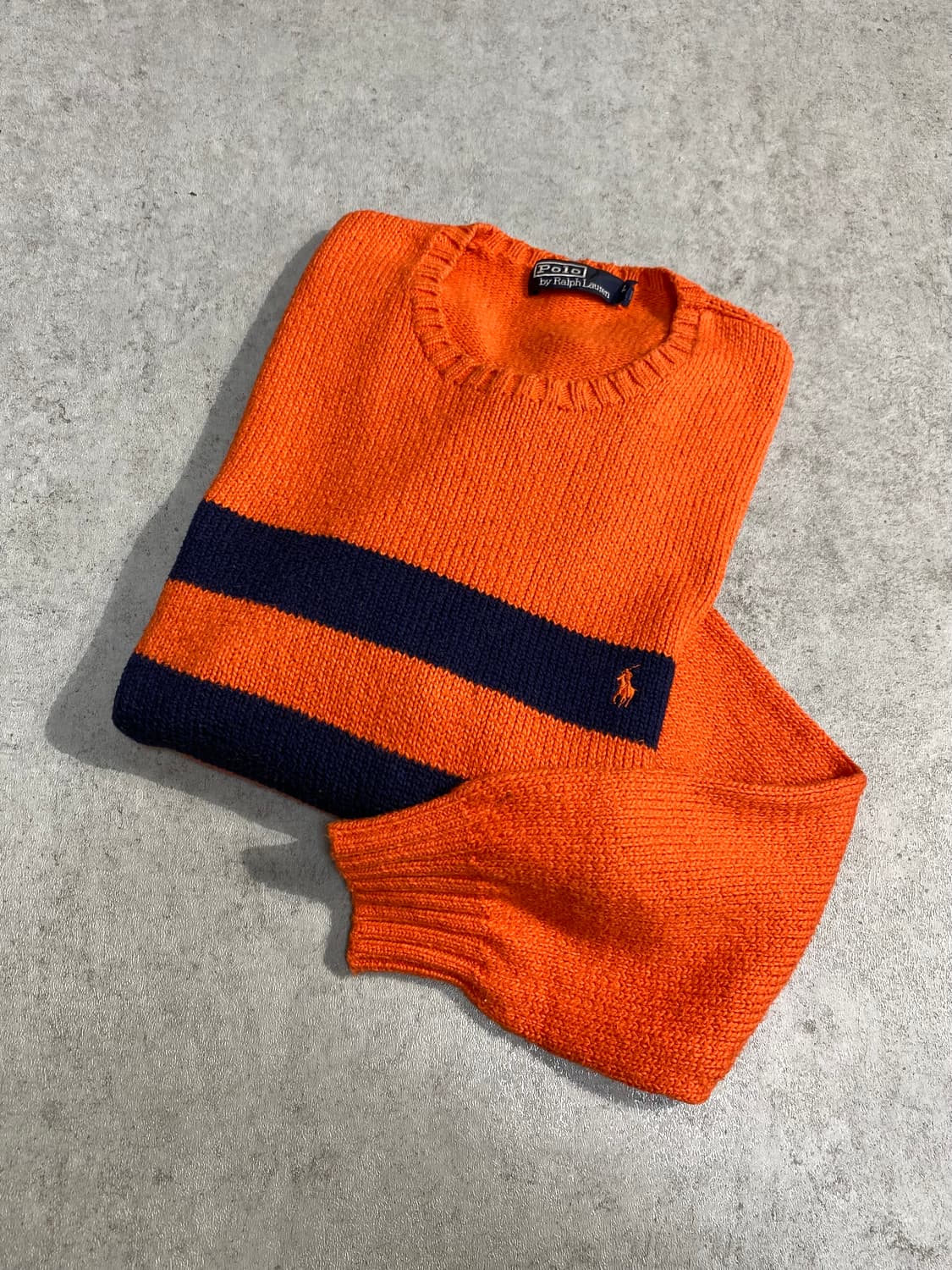 [L] Polo Ralph Lauren 폴로 오렌지 니트 상품이미지1