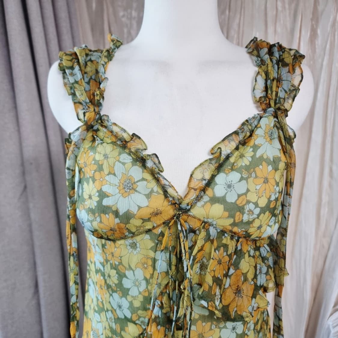 돌체앤가바나 D&G 스트링 쉬폰 원피스 (55) 상태최상 상품이미지5