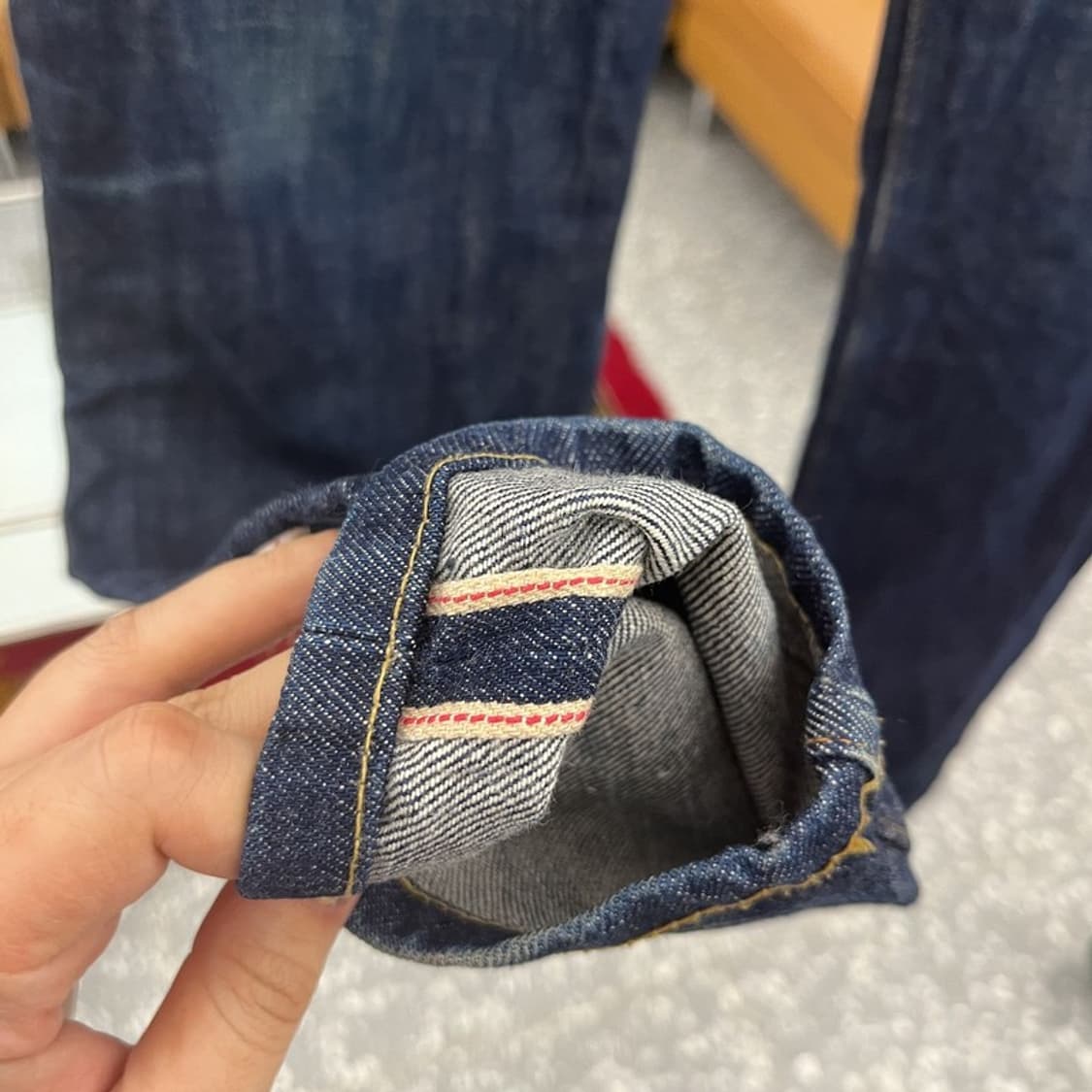 아페쎄 A.P.C 쁘띠 뉴 스탠다드 셀비지 청바지 30인치 C05872 상품이미지4