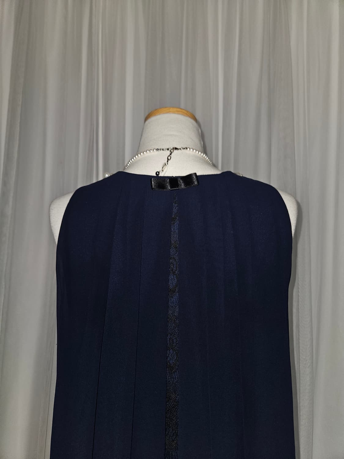 AR angela rose 미드나잇 펄 라인 쉬폰 드레스 상품이미지5