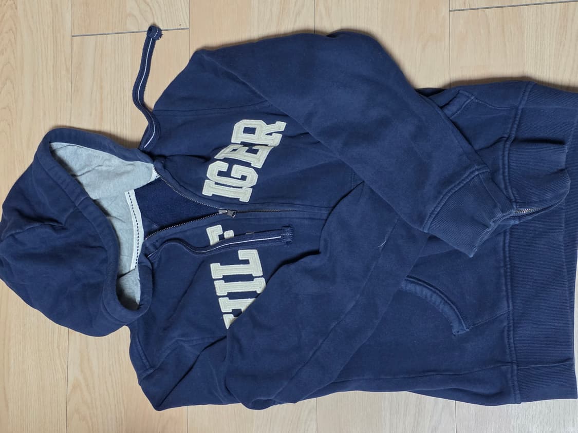 타미힐피거 기모 후드집업 네이비  상품이미지1