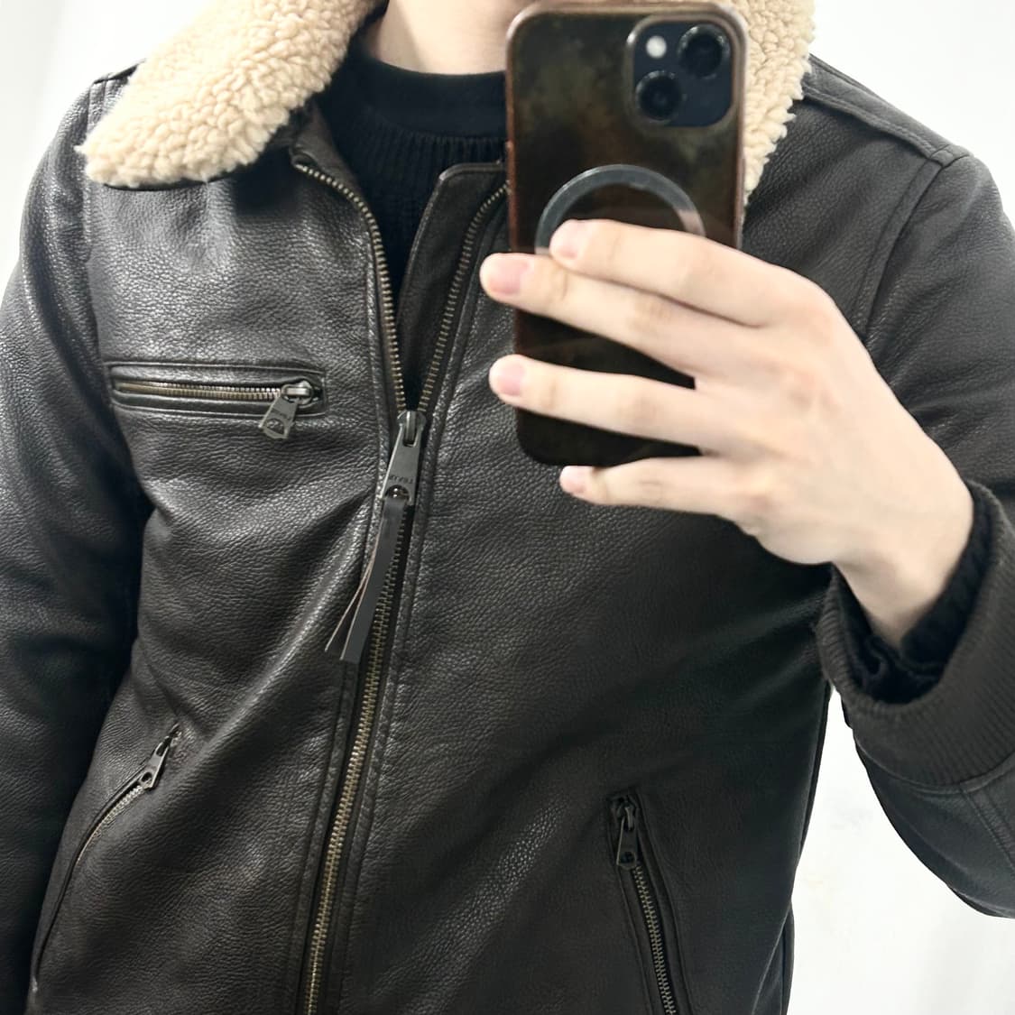 리바이스 레더 쉐르파 자켓 상품이미지3