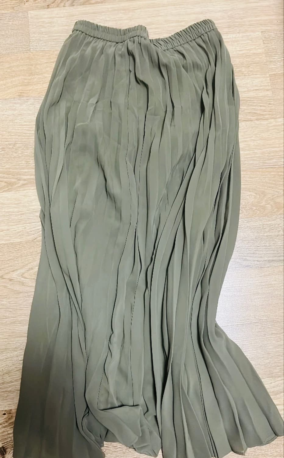 급히 처분|카키 롱스커트(일본직구) 상품이미지1