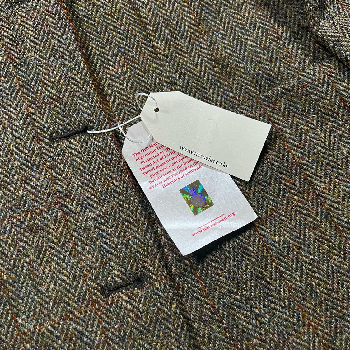 노맬렛 해리스 트위드 헤링본 울 블레이저 자켓 상품이미지3