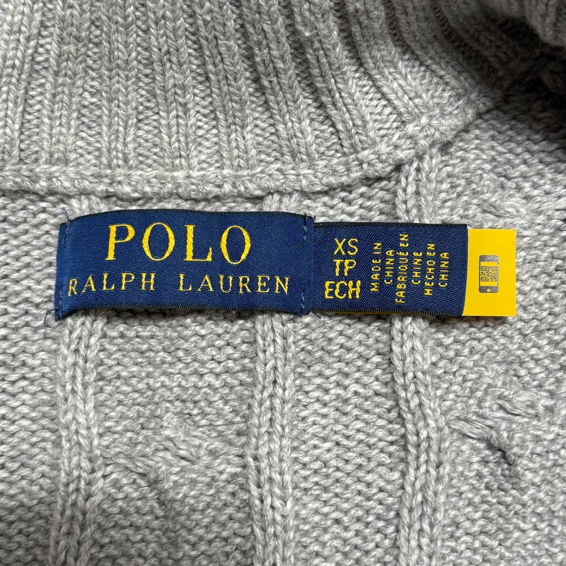 XS 폴로랄프로렌 그레이 반집업 니트 상품이미지4