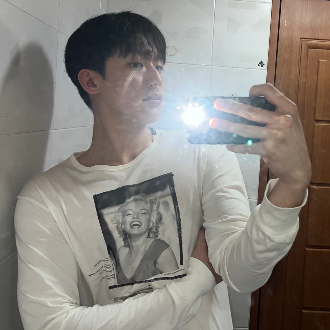 Dolce & Gabbana 마릴린 먼로 프린팅 롱슬리브 상품이미지1
