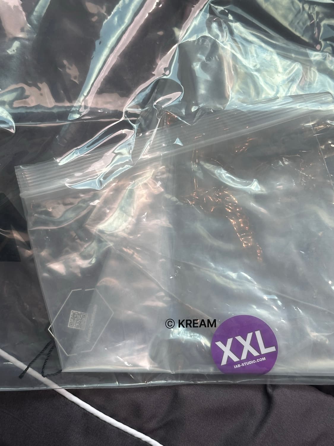아이앱 스튜디오 투웨이 풀 집업 그레이 화이트 XXL 상품이미지5