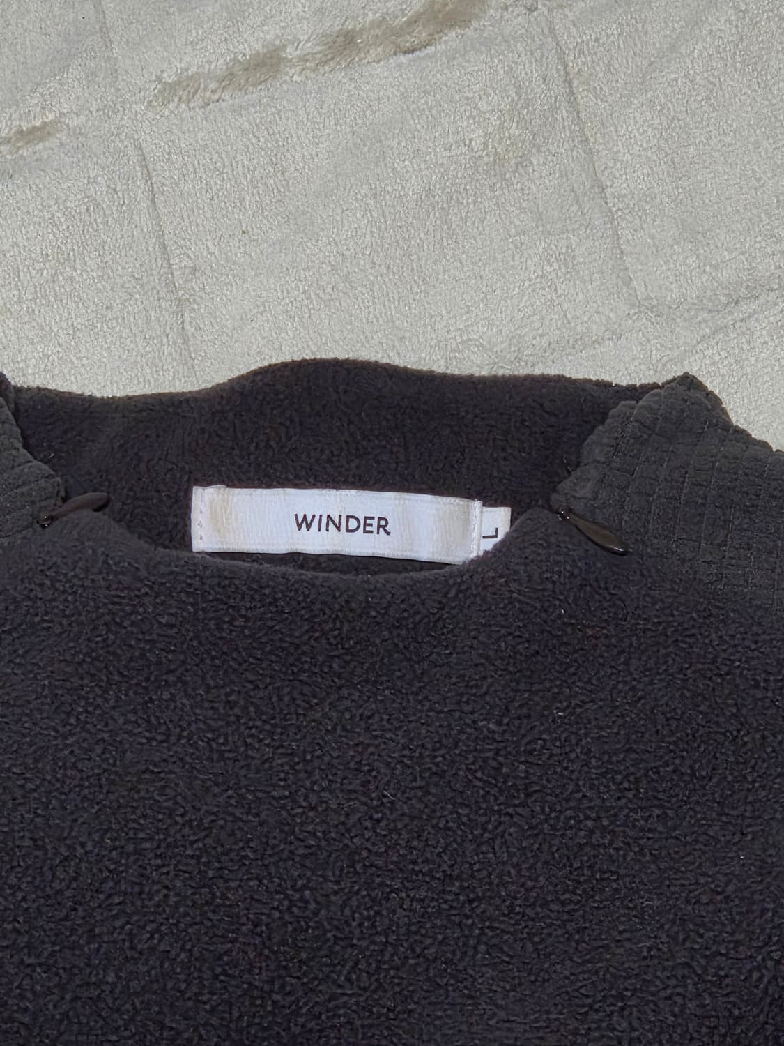 윈더 플리스 후리스 차콜브라운 상품이미지3