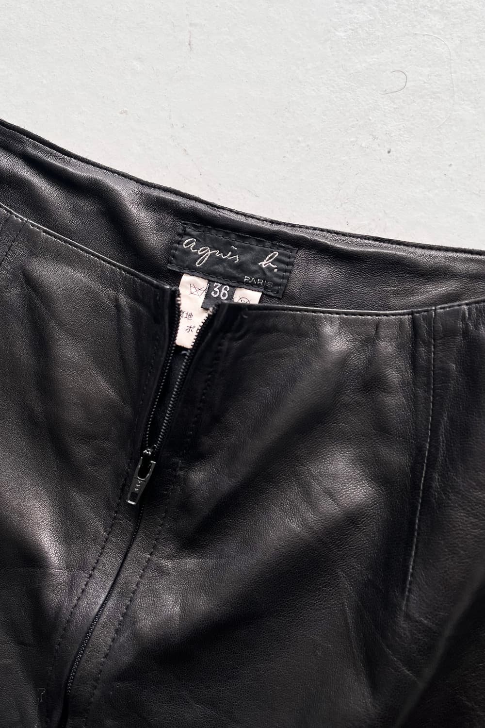 Agnes b Leather Skirt 상품이미지4