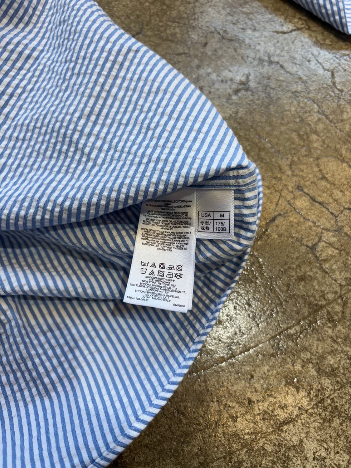 브룩스 브라더스 시어서커 스트라이프 폴로 셔츠 상품이미지5