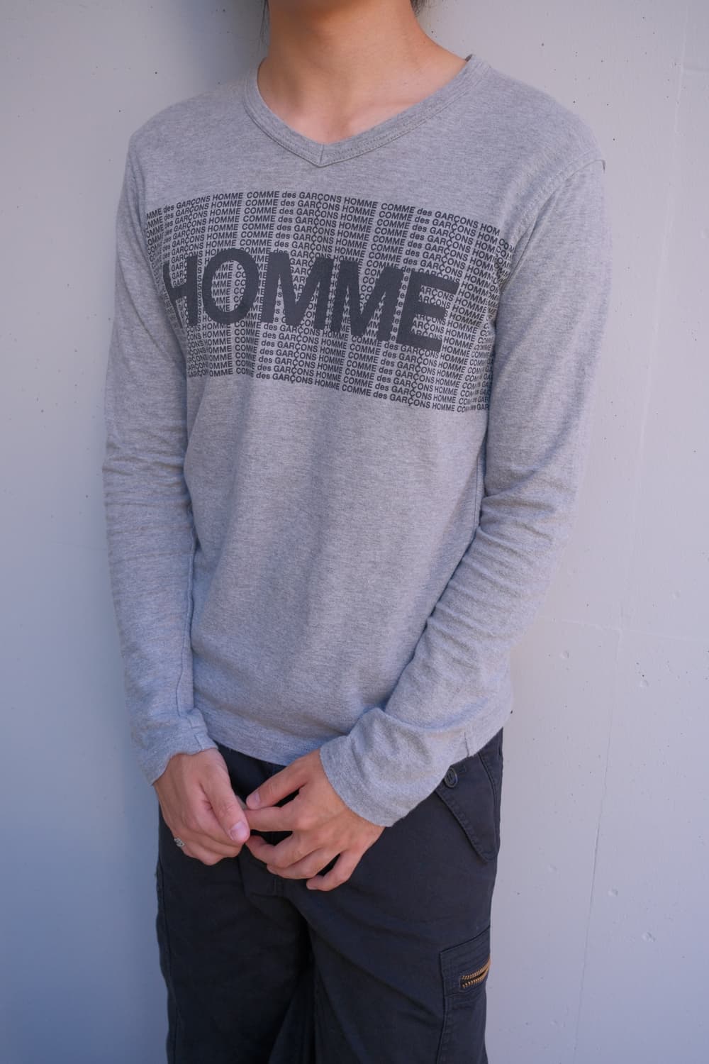 Homme v-neck long sleeve 상품이미지3