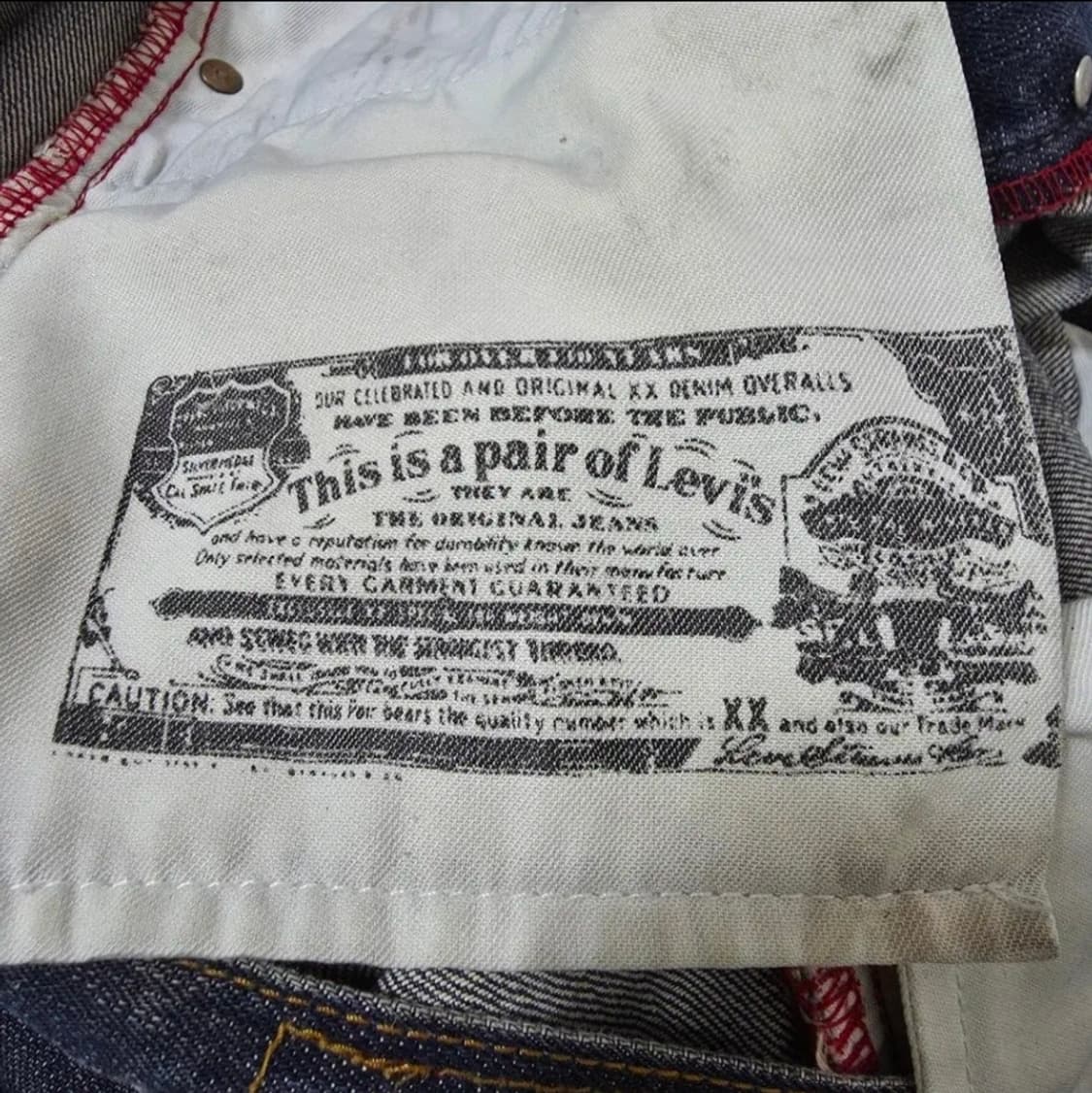 (34)리비이스 501 빈티지 데님 팬츠 상품이미지9