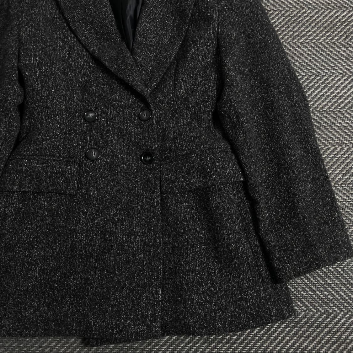 빈티지 우먼스 울 더플 하프 코트o 3873 상품이미지2