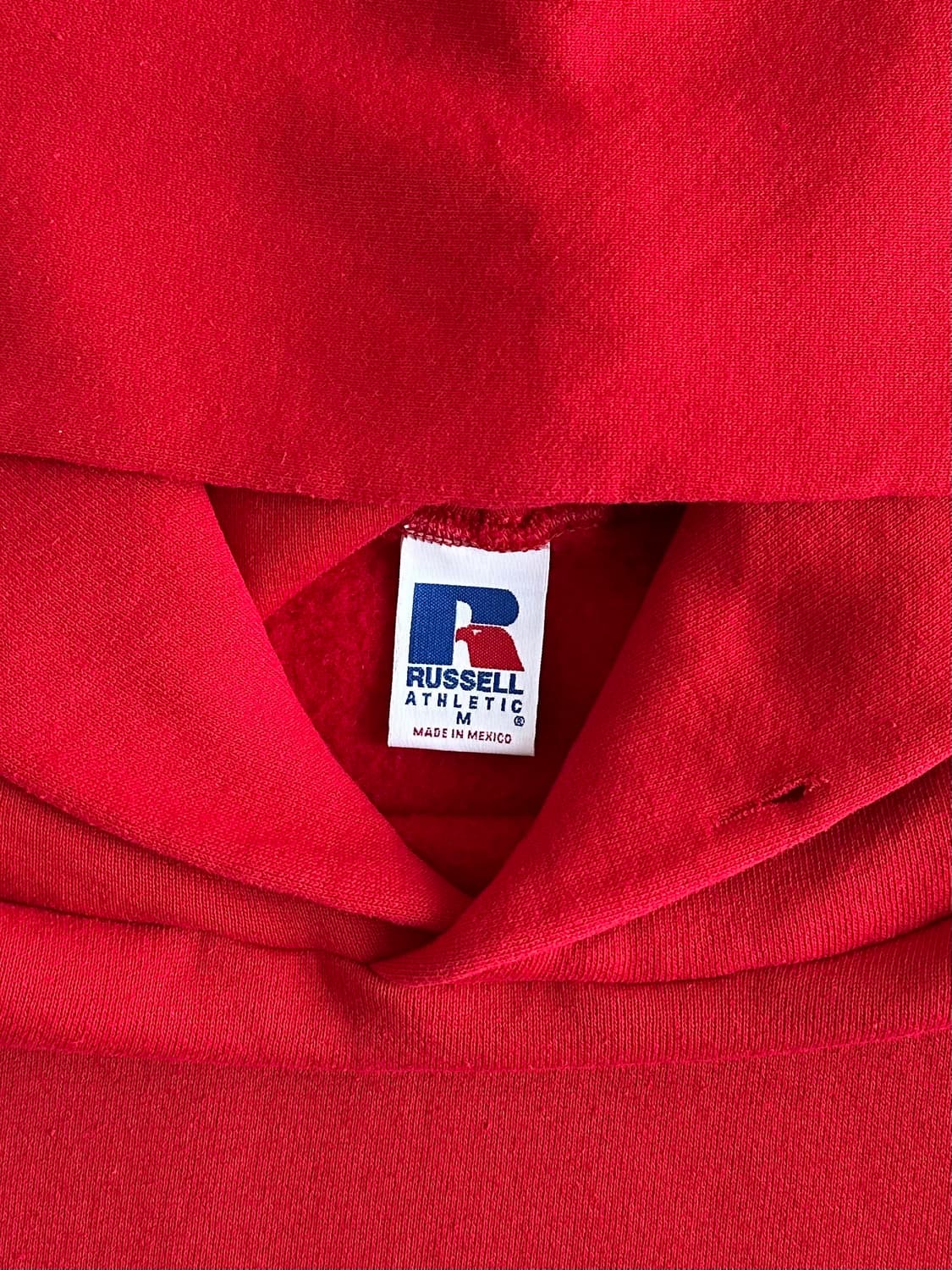 90s 빈티지 러셀 후드 레드 M 상품이미지5