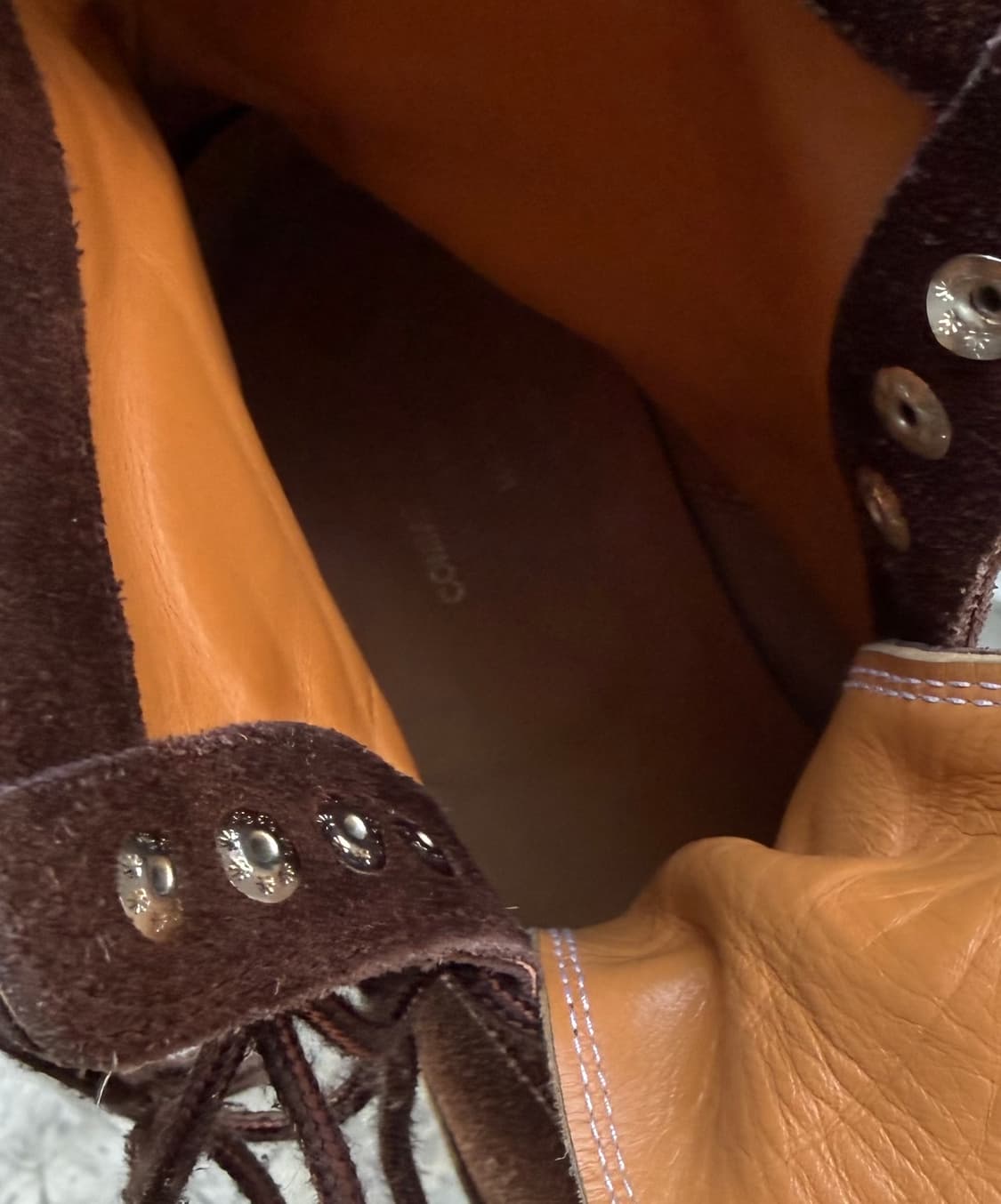 꼼데가르송 옴므 윙팁 비브람 스웨이드 부츠 상품이미지5