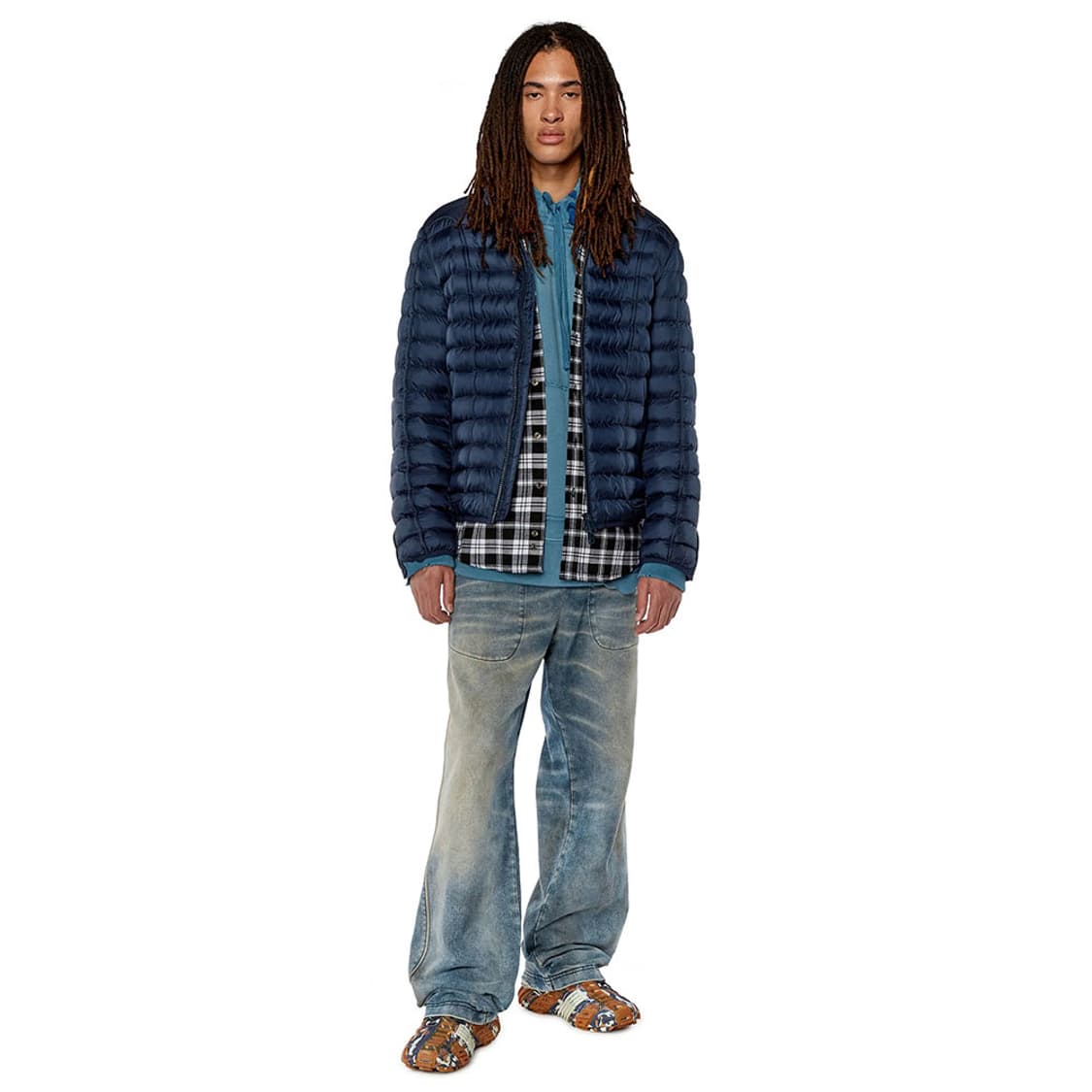 [46, 52, 54] 디젤 호킬 패딩 블루 상품이미지4