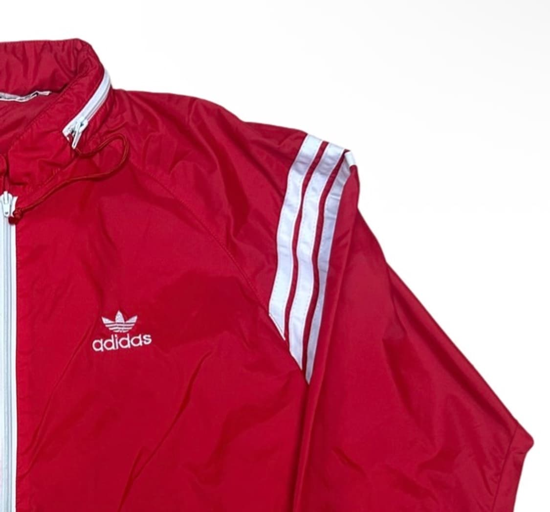 아디다스 80s 서독제 레드바람막이 L 상품이미지2