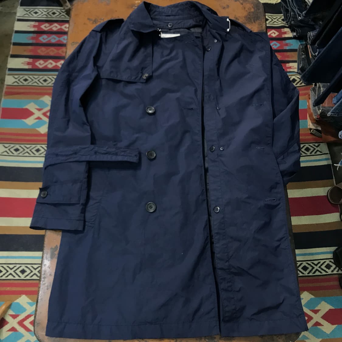 글로벌워크 네이비 트렌치 코트 내피포함 남성 102 여성 프리사이즈 상품이미지5