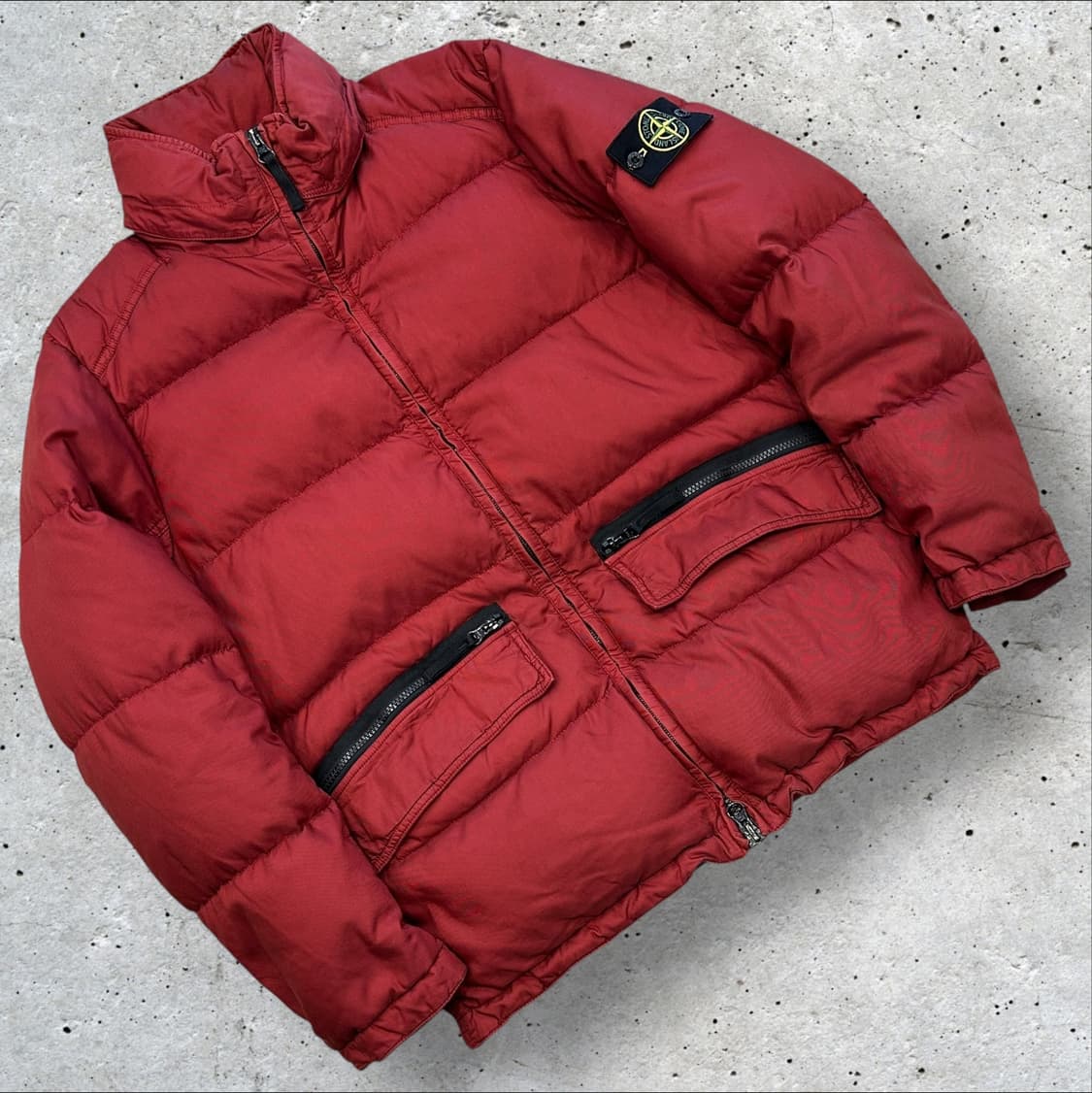 [L] 13ss 스톤아일랜드 thermo 다운 패딩 버건디 A762 상품이미지1