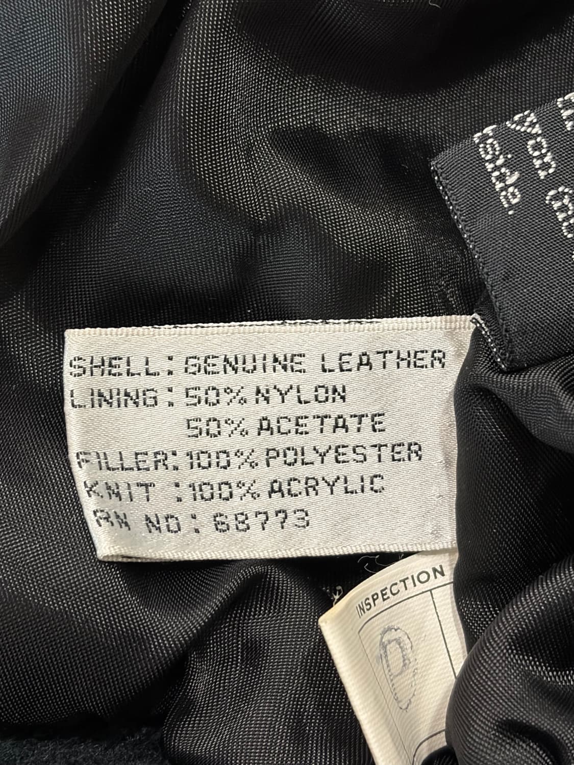 90s Cougar 크롭 레더 패치워크 봄버 블루종 자켓 상품이미지10