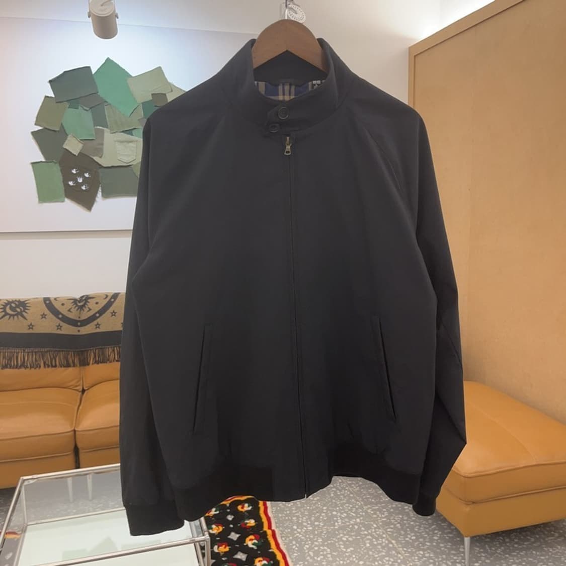 유니클로 캐주얼 안감 배색 블루종 자켓 XL C06458 상품이미지3