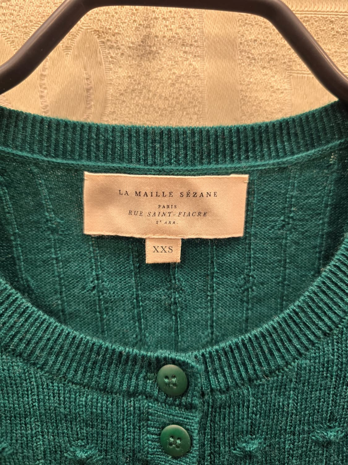 거의새거) 세잔 세잔느 Sezane 라메일 메리노 울 니트 티셔츠 XXS 상품이미지9
