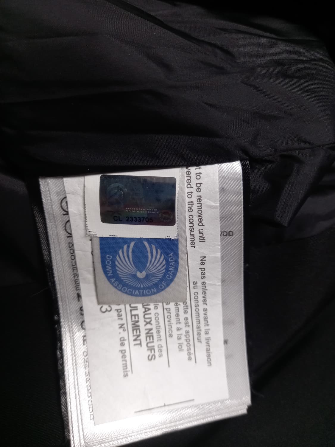 캐나다구스 블랙와펜 패딩       110 상품이미지5