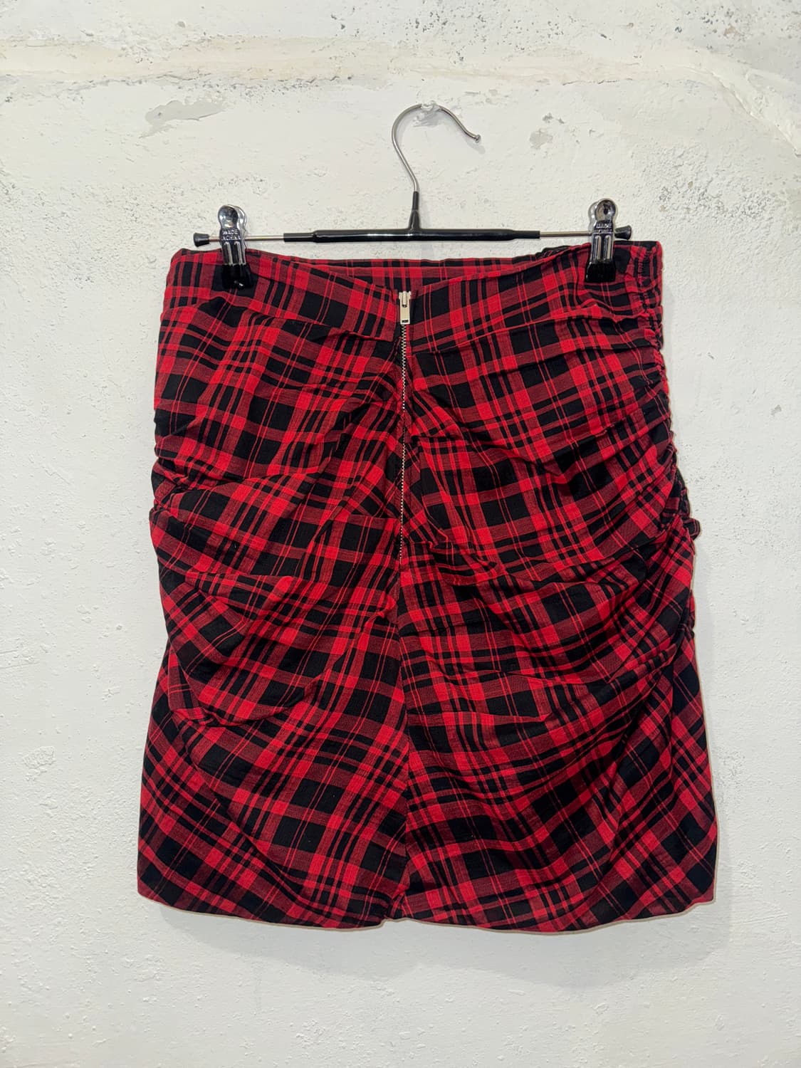 Isabel marant 이자벨마랑 에뚜왈 레드 블랙 체크 미니스커트 상품이미지2
