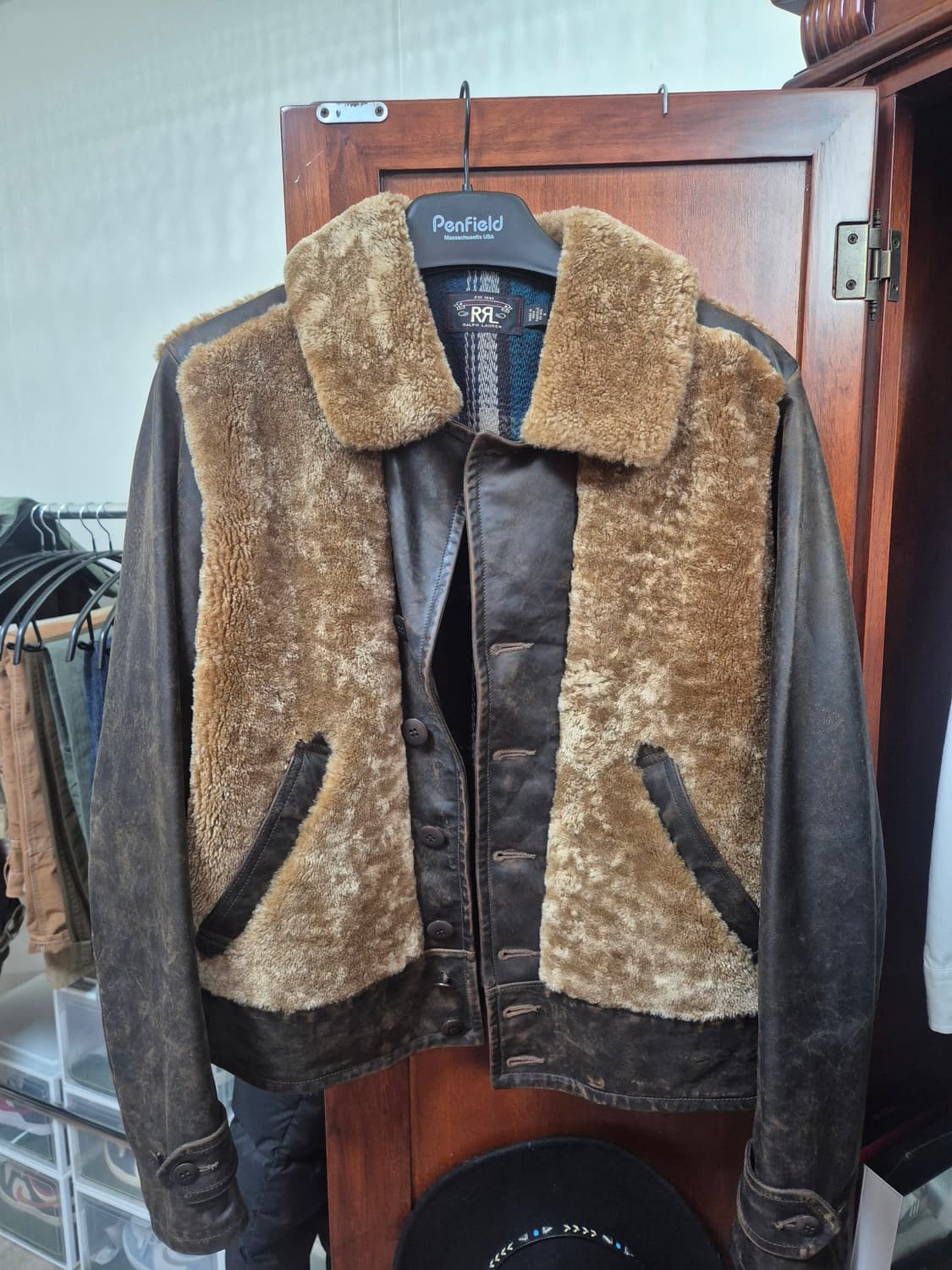 Rrl 그리즐리가죽자켓 상품이미지1