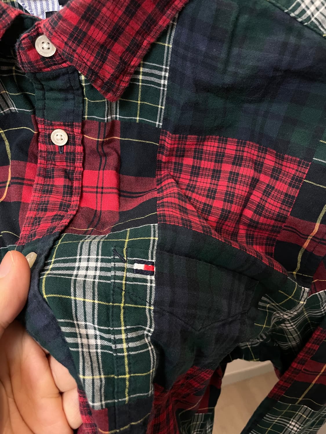 (M) 타미힐피거 레귤러핏 마드라스 체크 셔츠 상품이미지2