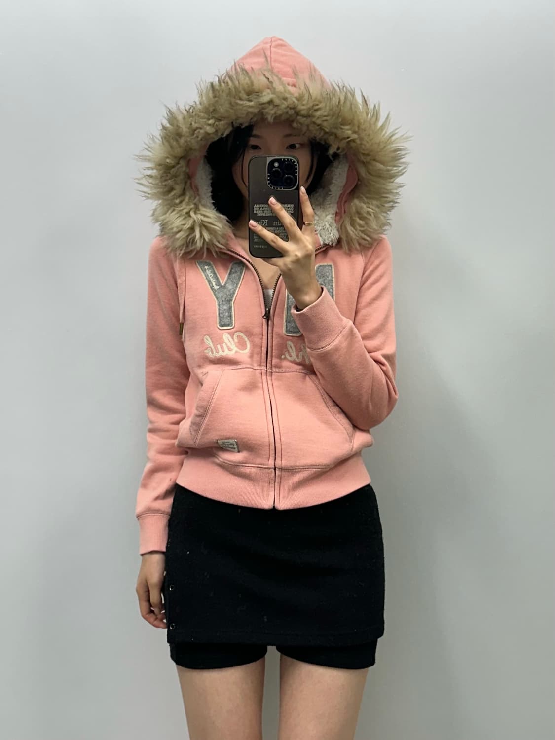 빈티지 스파오 y2k 딸기우유 울프죠 후드집업  상품이미지2