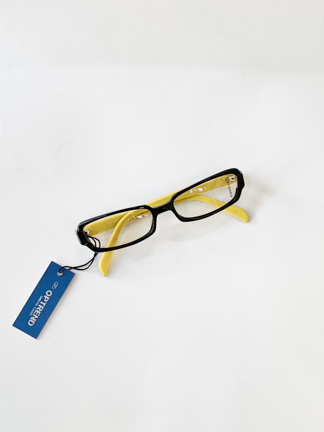[픽키-628] 블랙앤옐로우 스퀘어 뿔테 안경 상품이미지2