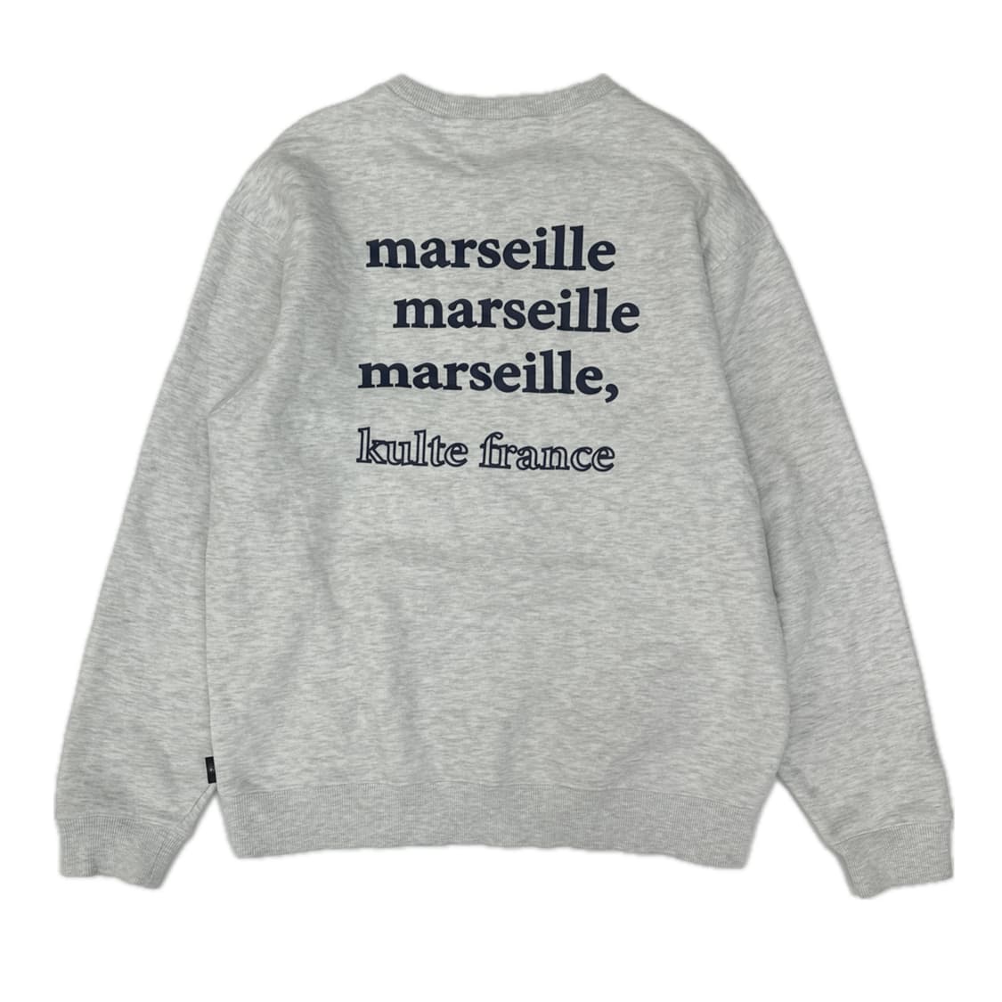 Kult 프린팅 베이직 오버핏 Y2K 백멜란지 남성 맨투맨  상품이미지2