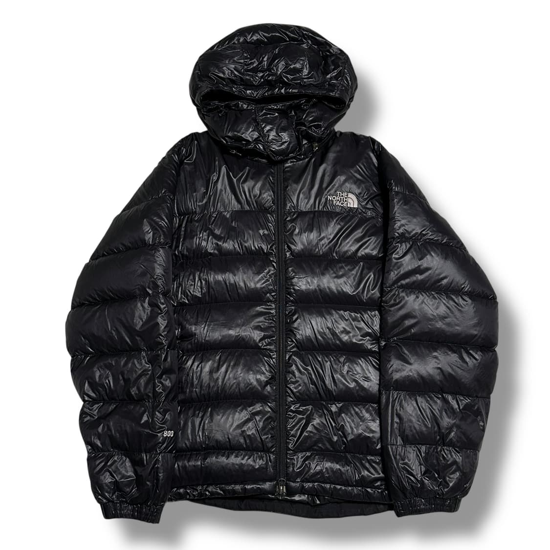 The North Face 800 후드 다운 유광 패딩 상품이미지1