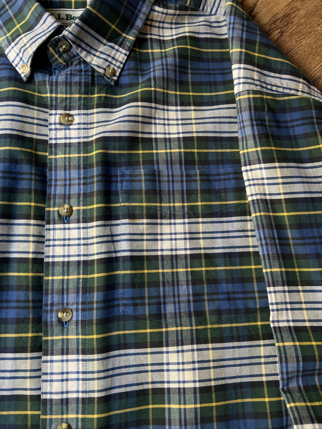 [3XL]90's L.L.Bean USA 엘엘빈 오버핏 타탄체크 셔츠 상품이미지3