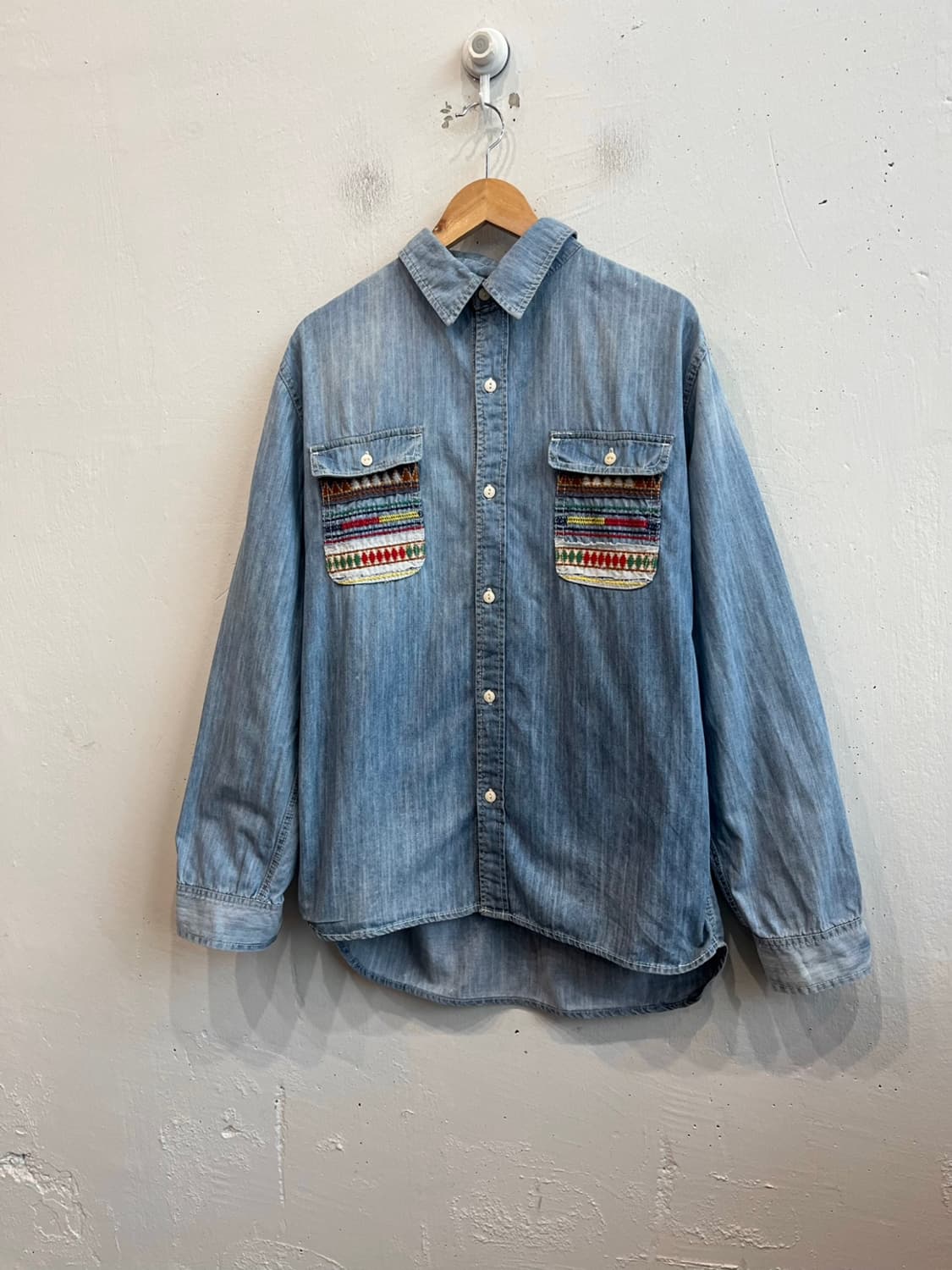 GO SLOW CARAVAN 에스닉 데님 셔츠 상품이미지1