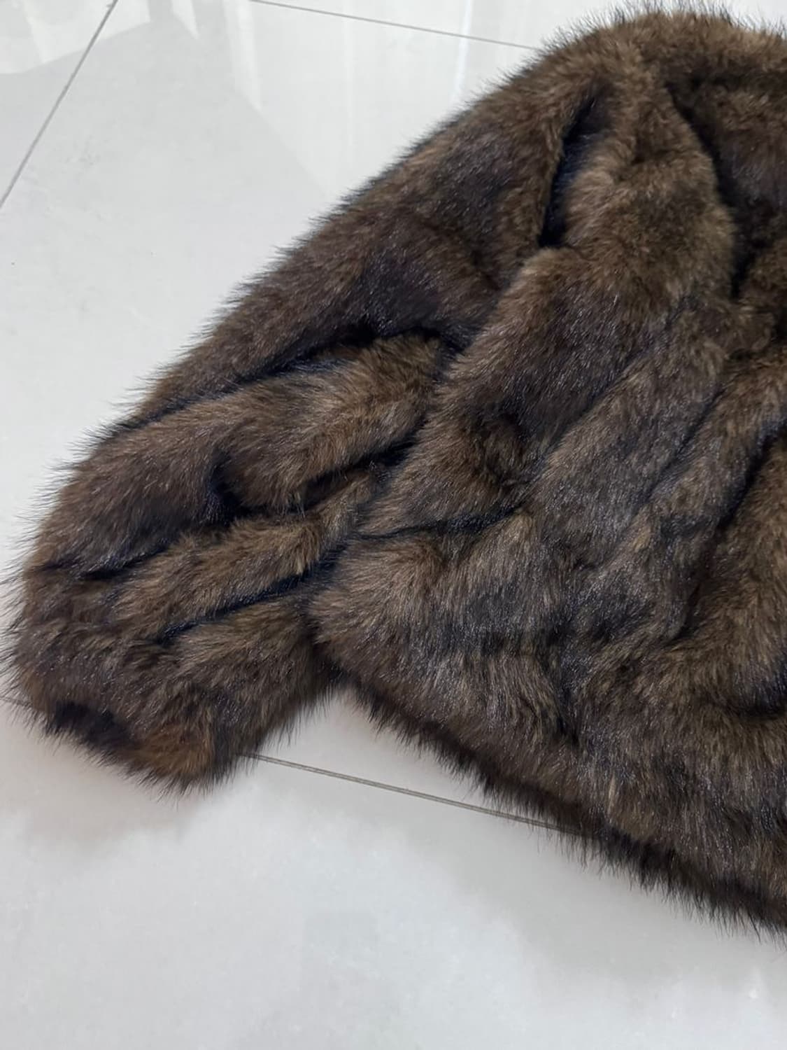 MIX FAKE FUR BLOUS 혼합 인조 모피 블라우스 상품이미지3