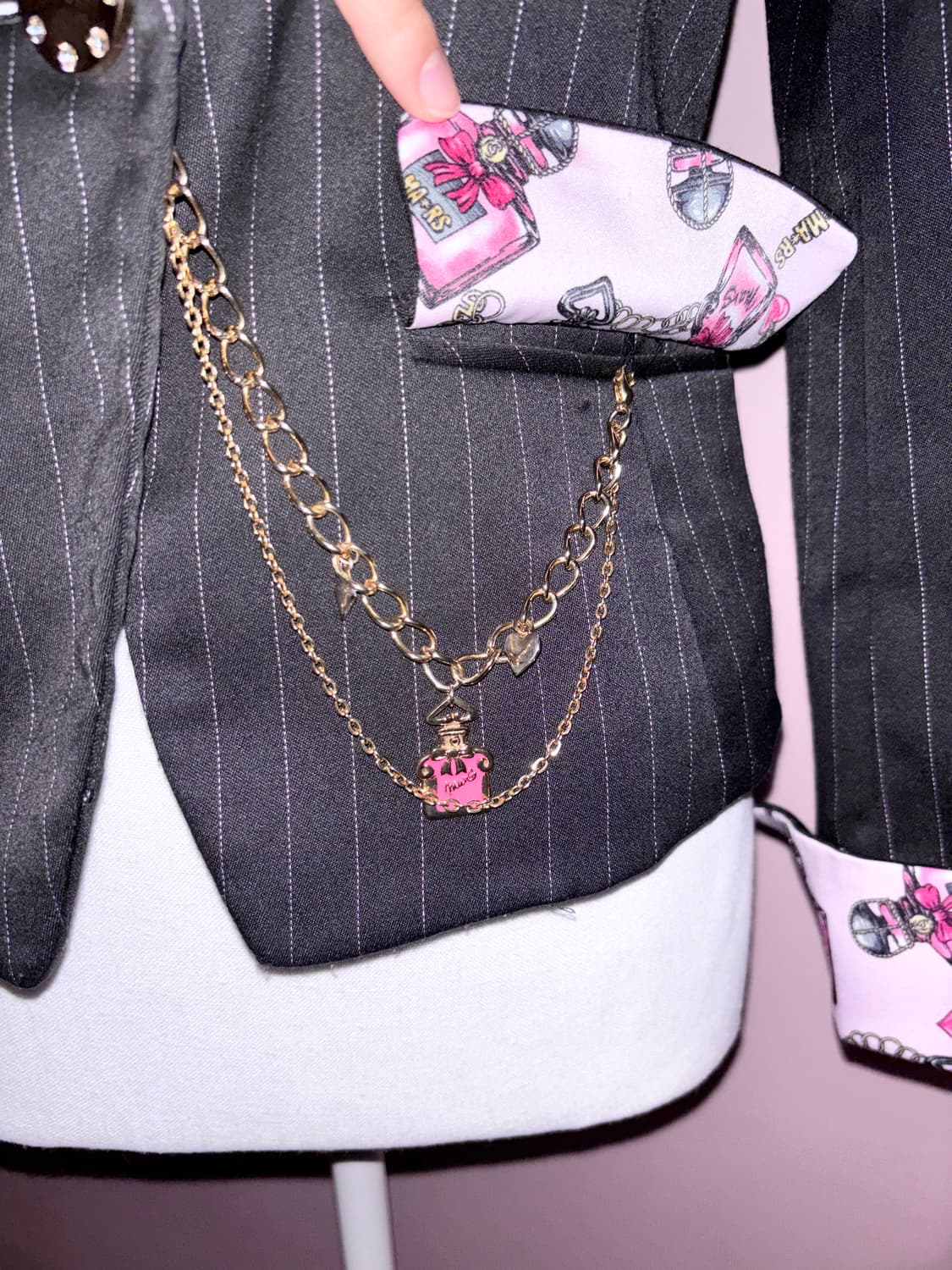 ma*rs 마즈 퍼퓸 자켓 정장 수트 아게하 갸루 핑크 히메 상품이미지4