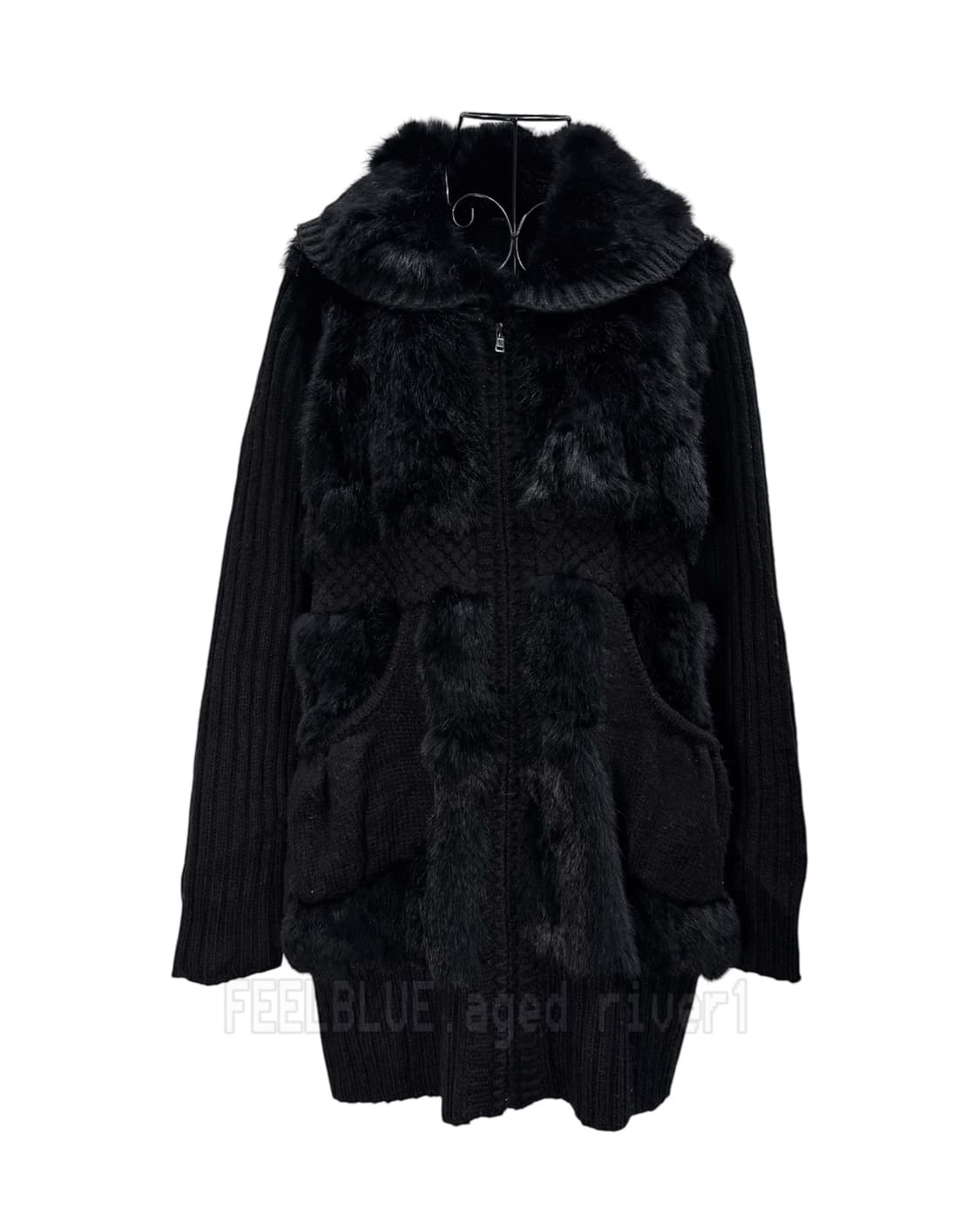 Slip Dress, OZZ ON,Fur jacket 3pcs Set 상품이미지9