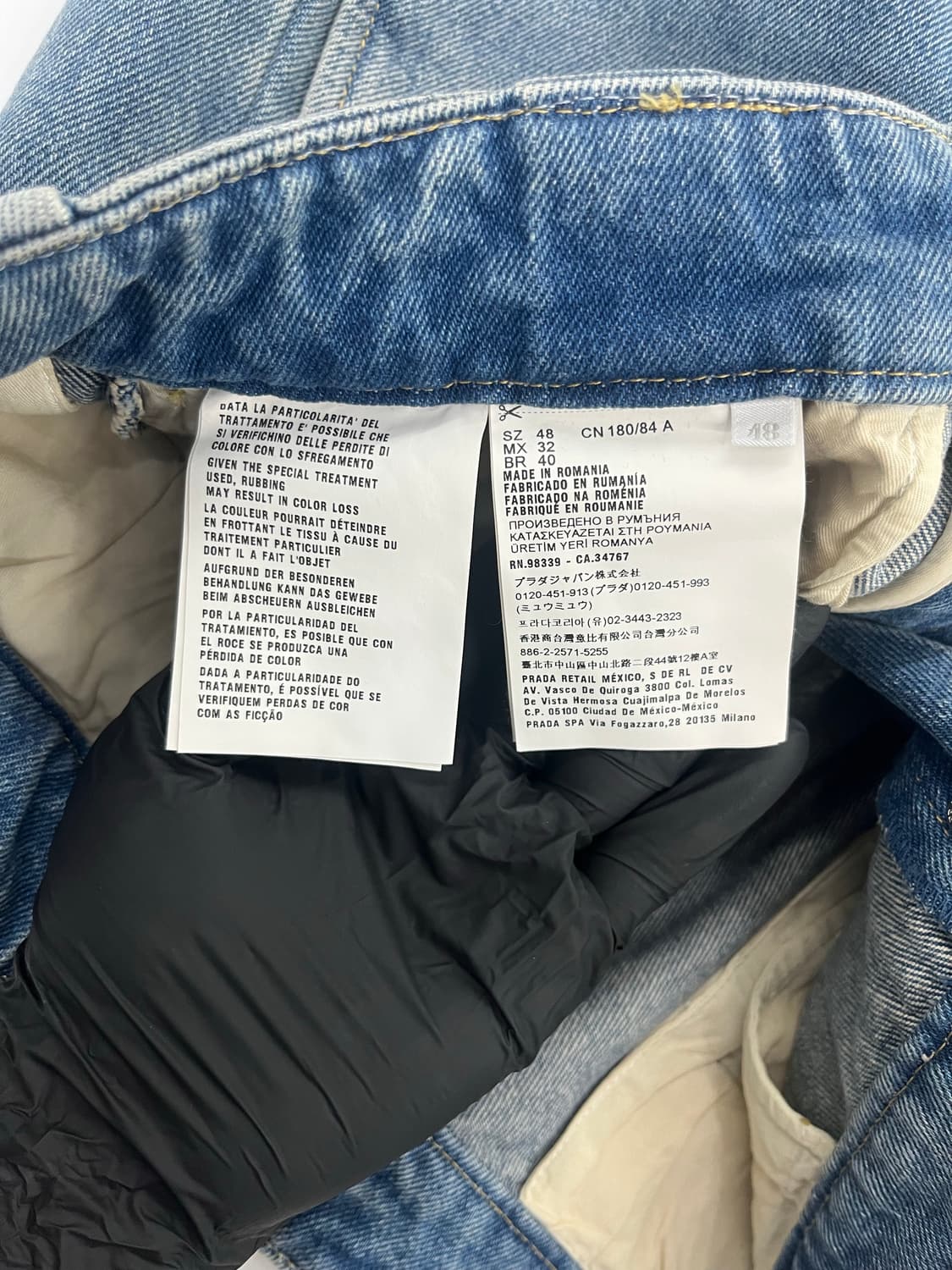 프라다 삼각로고 데님 반바지 [48사이즈][새상품] 상품이미지4