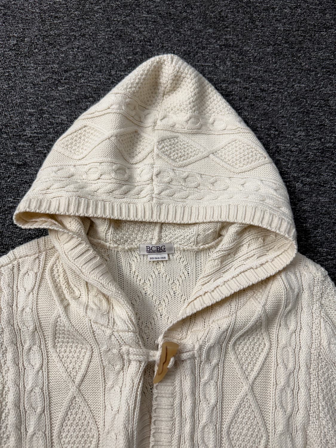 BCBG 더플 니트 후드 자켓 상품이미지2