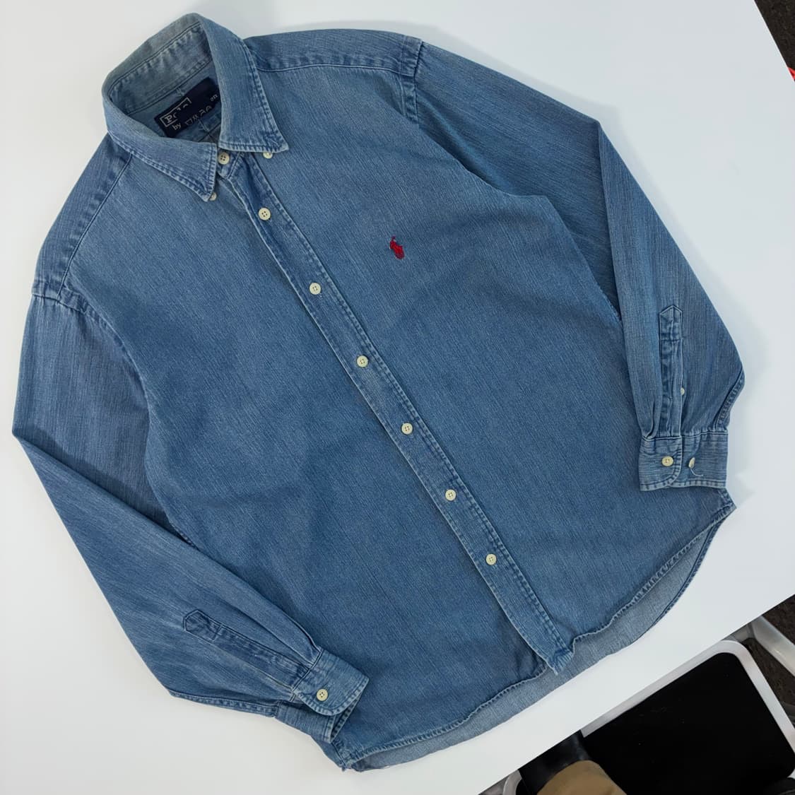 Polo  폴로 랄프로렌 자수 코튼 샴브레이 셔츠  상품이미지2