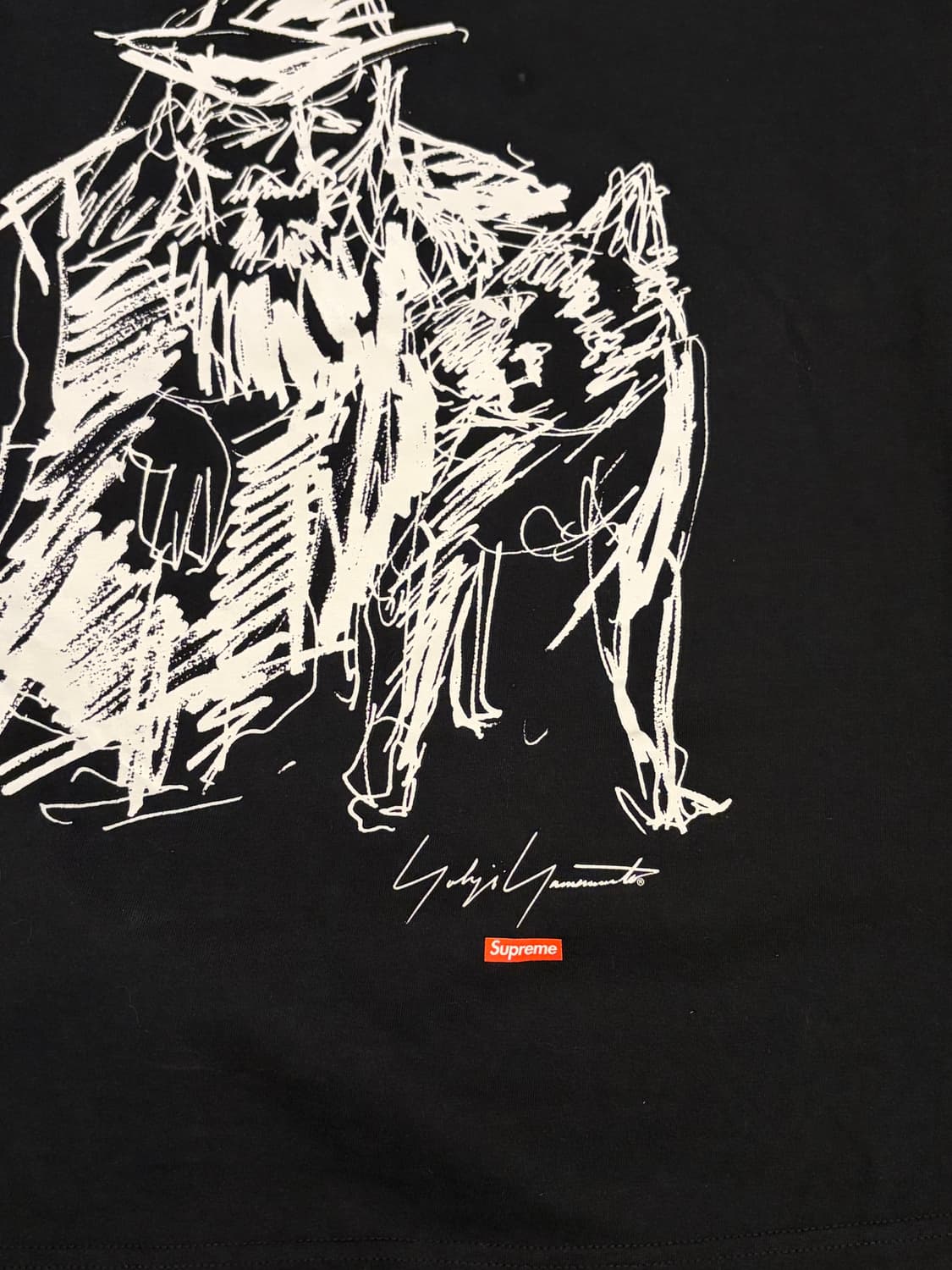 요지야마모토 슈프림 반팔티 L 상품이미지3