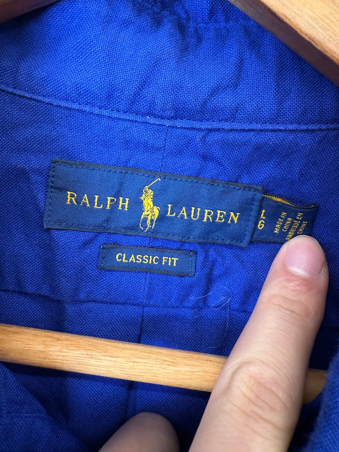폴로랄프로렌 클래식핏 셔츠 블루 상품이미지6