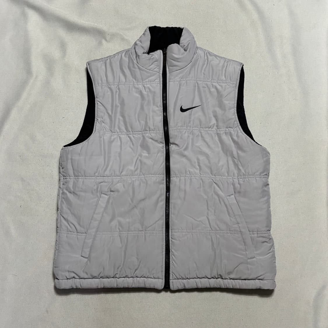 M 나이키 리버시블 블랙 그레이 패딩 베스트 상품이미지4