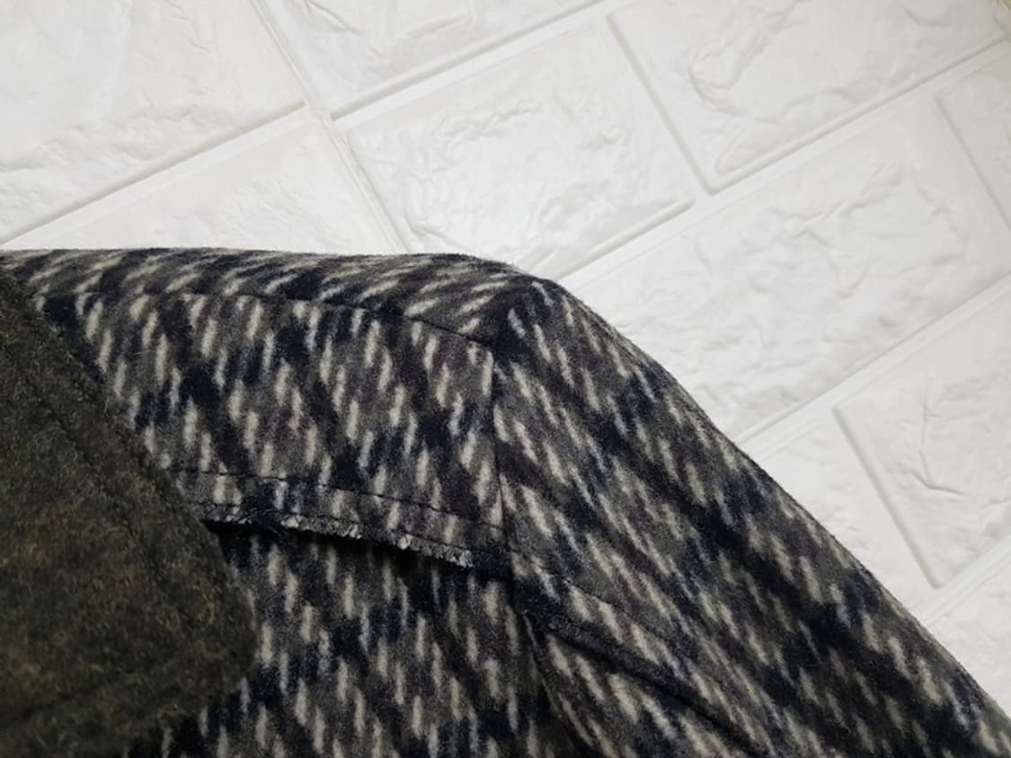 TIME 타임 체크 코트 55-66 (양모+캐시미어 오픈식)오버핏  상품이미지3