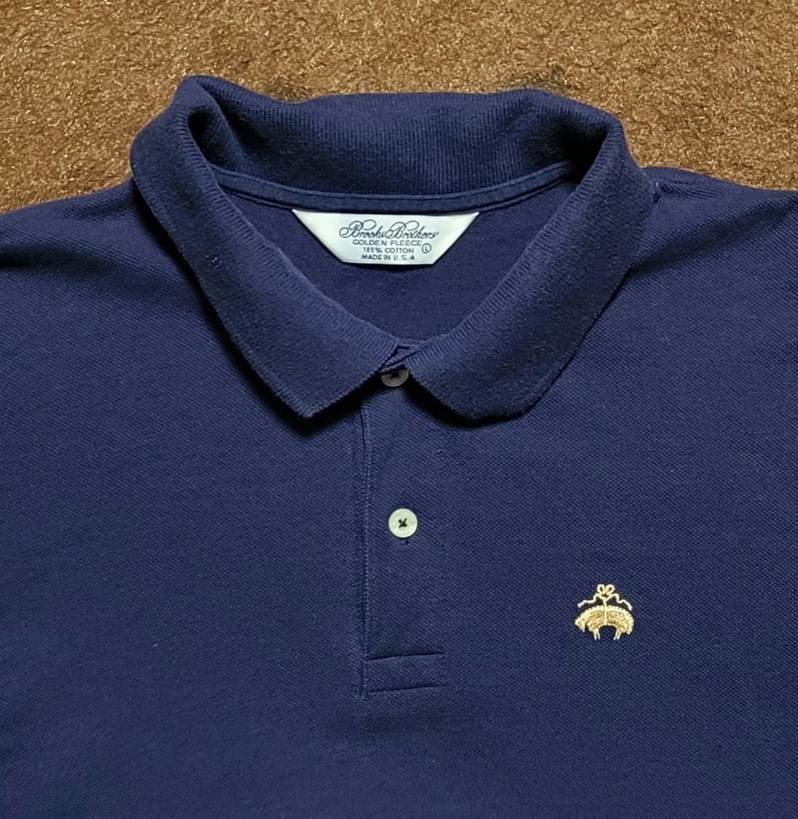 BROOKS BROTHERS 남성용 코발트 블루 피켓셔츠(L) 상품이미지4