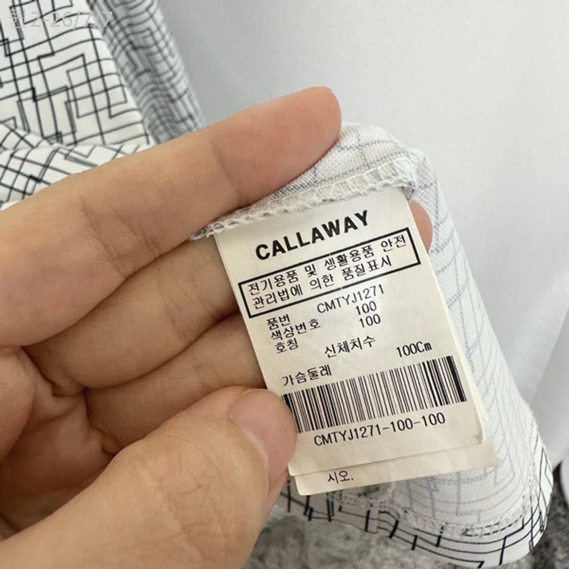 캘러웨이 남자골프  얇은 스판 긴팔티 100  GJ 상품이미지7